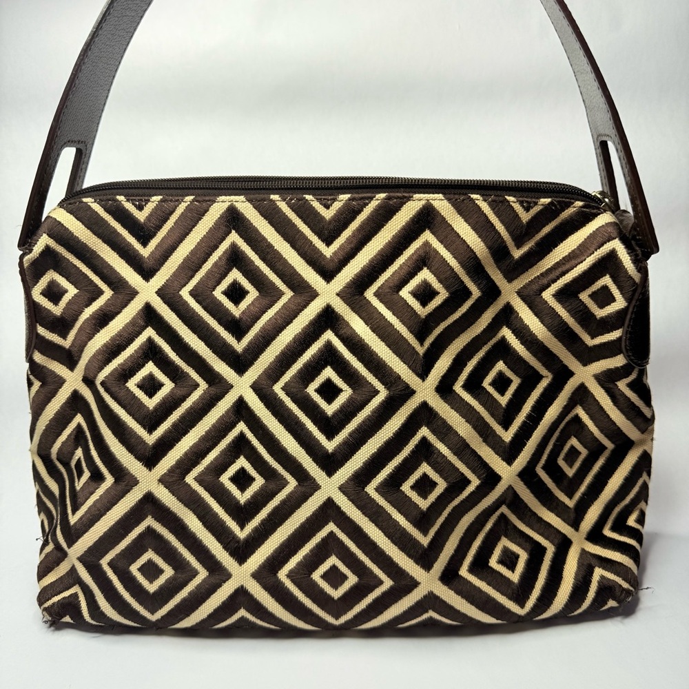 Adrienne Vittadini Shoulder Bag with Geometric Pattern